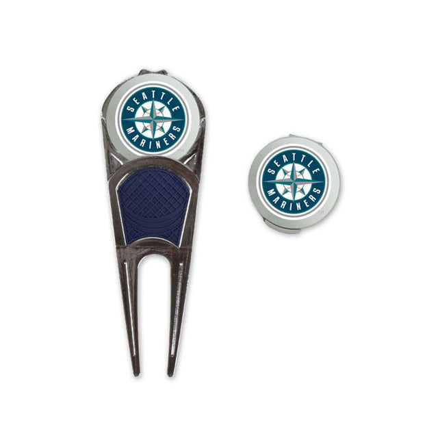 Combo de herramienta/marcador de golf/clip en forma de H de los Seattle Mariners*