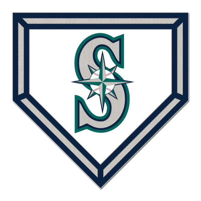 Seattle Mariners HOME PLATE Collector Enamel Pin Jewelry Card