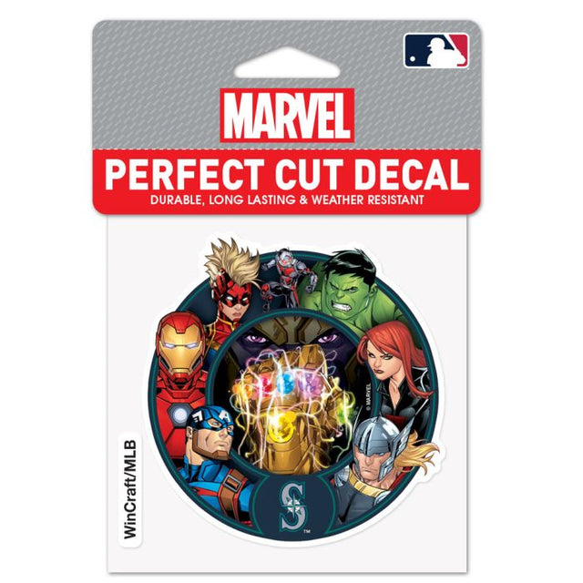 Seattle Mariners / Marvel (c) 2021 MARVEL Perfect Cut Color Decal 4" x 4"