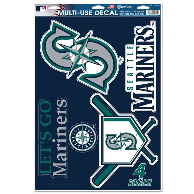 Calcomanía multiusos de los Seattle Mariners, 11" x 17"