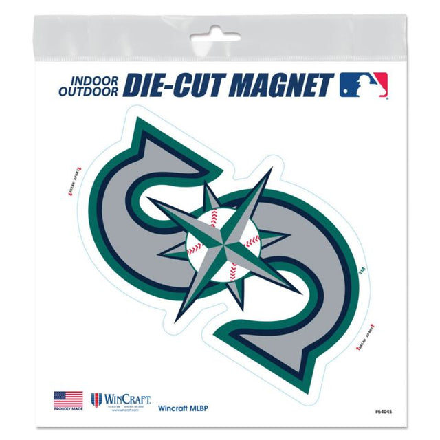 Imanes para exteriores de los Seattle Mariners, 6" x 6"