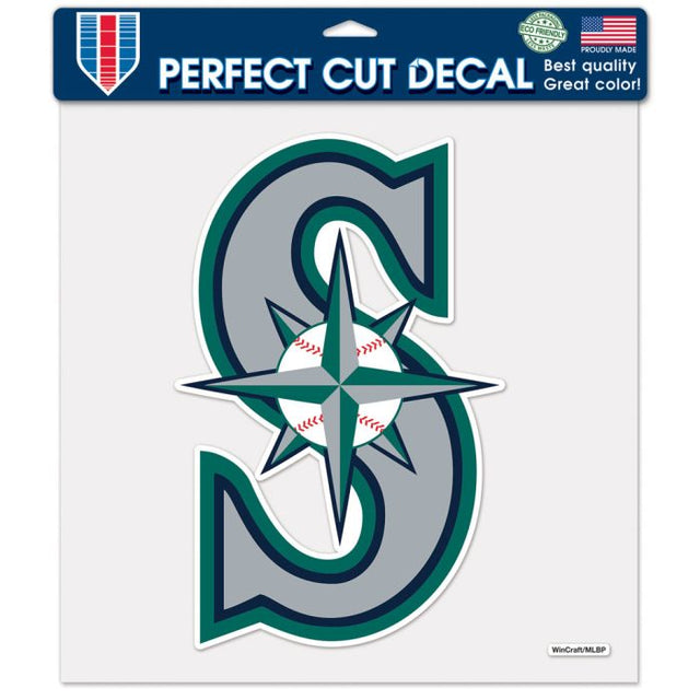 Calcomanía de color de corte perfecto de los Seattle Mariners de 12" x 12"