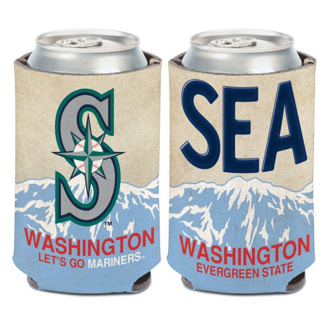 Seattle Mariners STATE PLATE Can Cooler 12 oz.