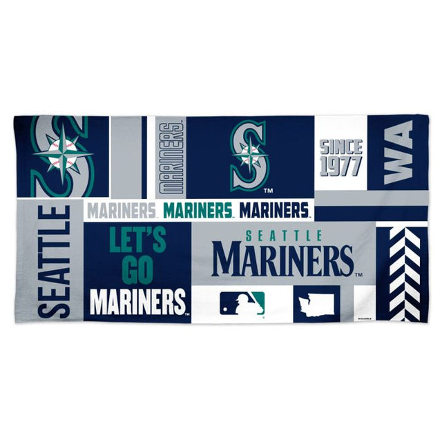 Toalla de playa Spectra de los Seattle Mariners de 30" x 60"