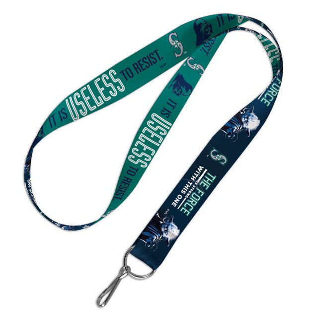 Seattle Mariners / Star Wars Darth Vader &amp; Yoda Lanyard 1"