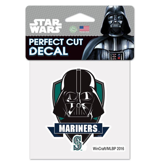 Seattle Mariners / Star Wars darth vader Perfect Cut Color Decal 4" x 4"