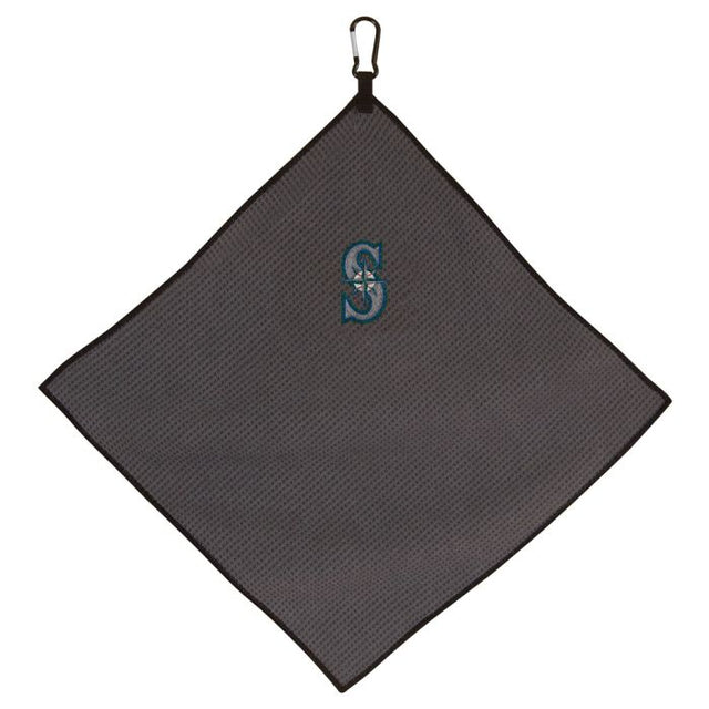 Toalla de microfibra gris de los Seattle Mariners, 15 x 15 pulgadas