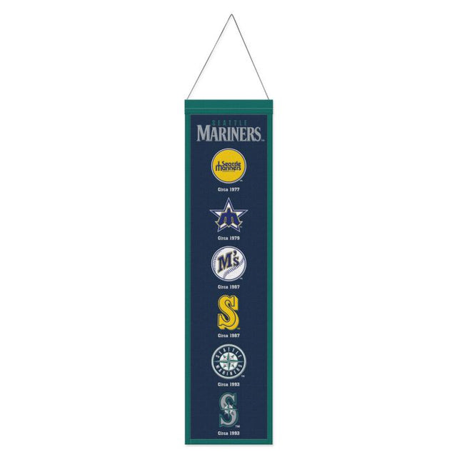 Seattle Mariners Wool Banner 8" x 32"