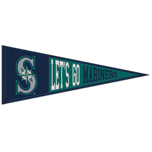 Seattle Mariners Wool Pennant 13" x 32"