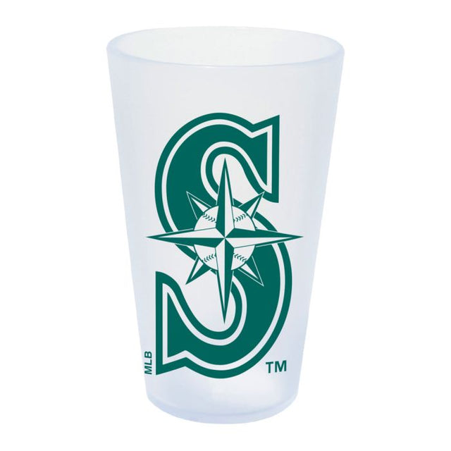 Vaso de pinta de silicona de 16 oz con forma de carámbano de los Seattle Mariners