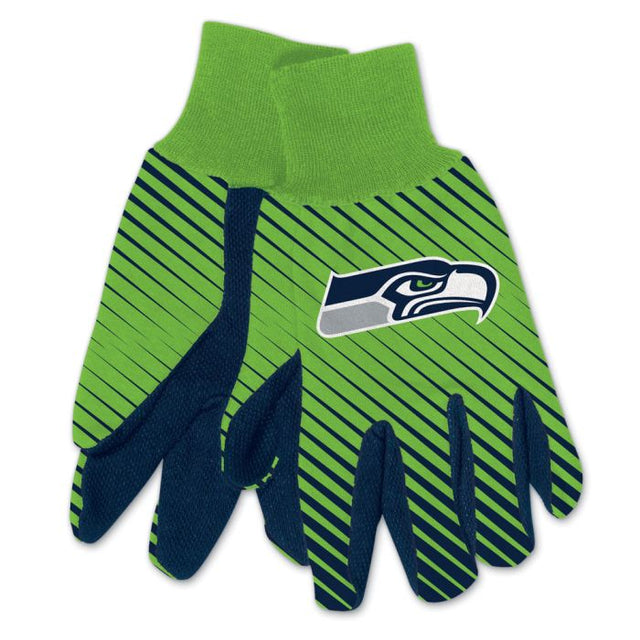 Guantes de dos tonos para adultos de los Seattle Seahawks