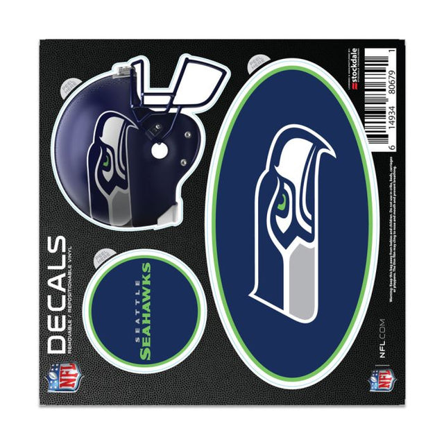 Adhesivo para todas las superficies de los Seattle Seahawks, 6" x 6"