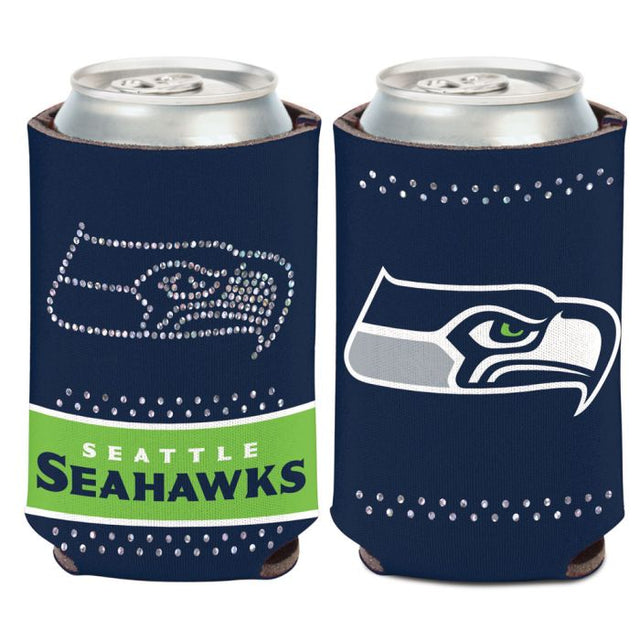 Enfriador de lata Bling de Seattle Seahawks de 12 oz.