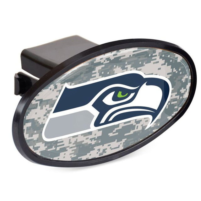 Seattle Seahawks CAMO Oval 2" Hitch Receiver