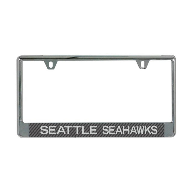 Seattle Seahawks CARBON Lic Plate Frame B/O Printed