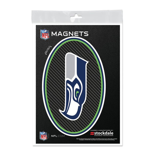 Imanes para exteriores de carbono de los Seattle Seahawks de 5" x 7"