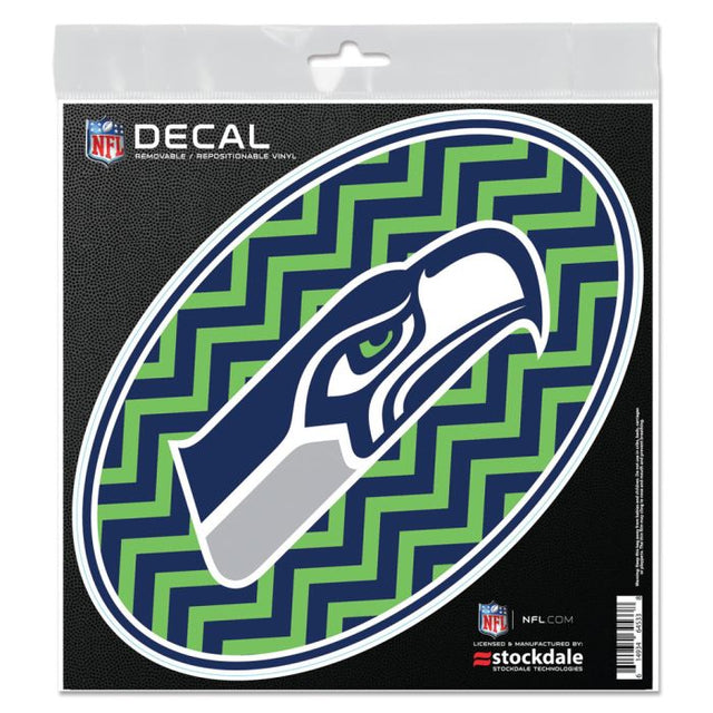 Calcomanía para todo tipo de superficies CHEVRON de los Seattle Seahawks, 6" x 6"