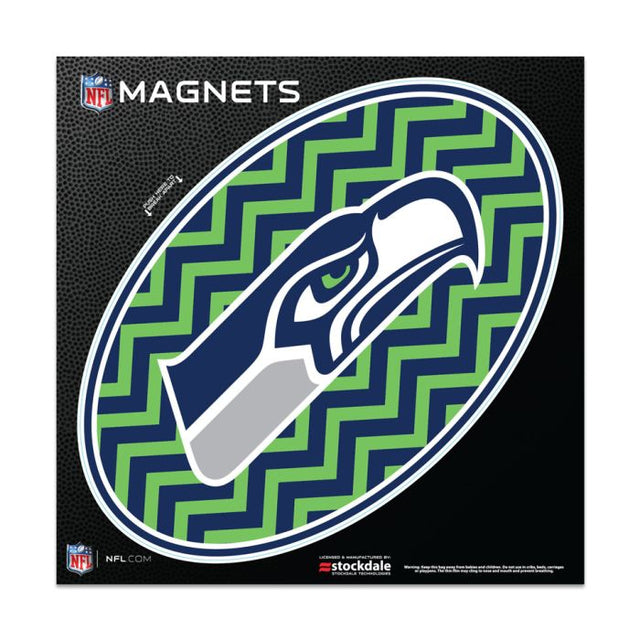 Seattle Seahawks CHEVRON Outdoor Magnets 6" x 6"