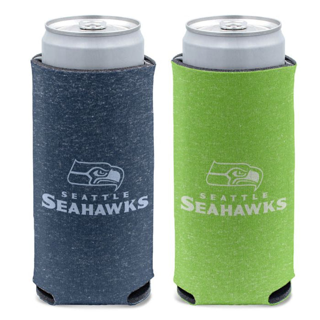 Enfriador de latas delgadas de 12 oz de los Seattle Seahawks en color brezo