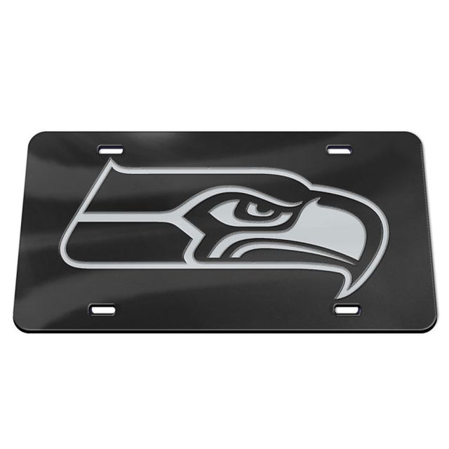 Placas de matrícula clásicas de acrílico cromado de los Seattle Seahawks