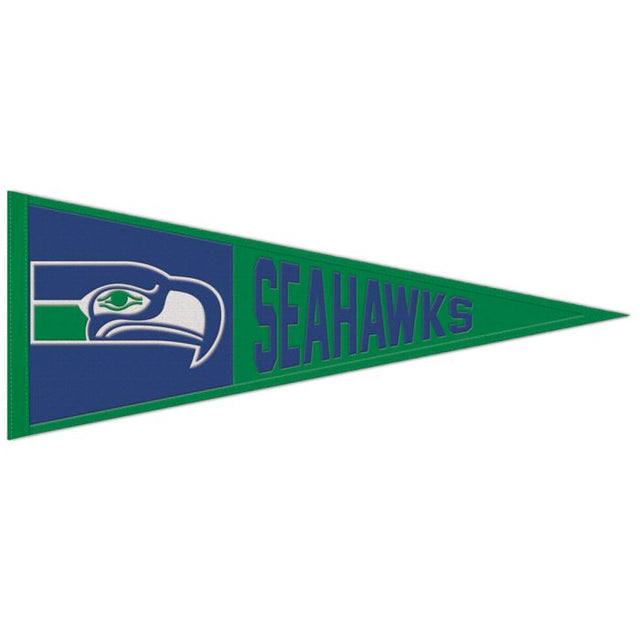 Banderín clásico de lana de los Seattle Seahawks de 13" x 32"