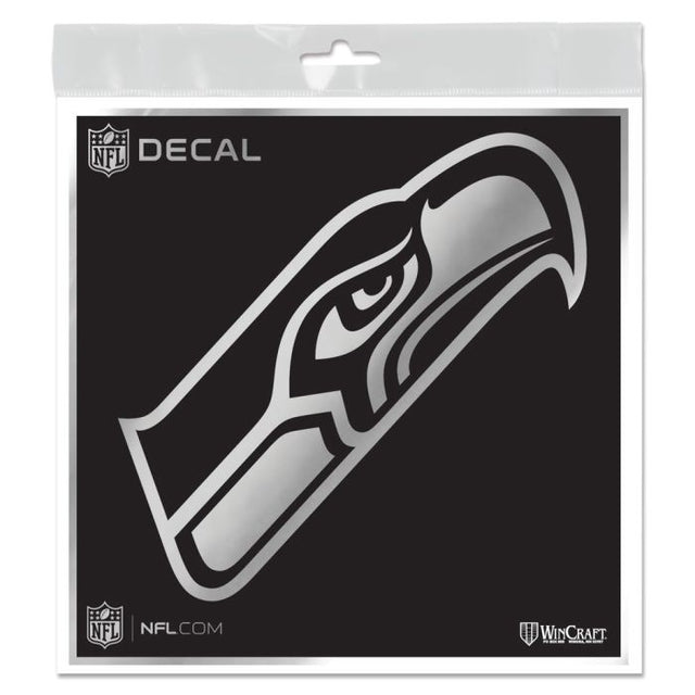 Seattle Seahawks Decal Metallic 6" x 6"