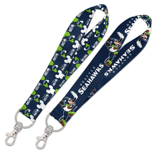 Seattle Seahawks / Disney Mickey Mouse Lanyard Key Strap 1"