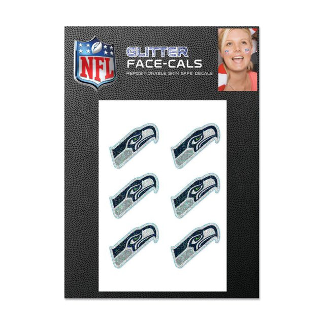 Seattle Seahawks Glitter Tattoo 6 Pack