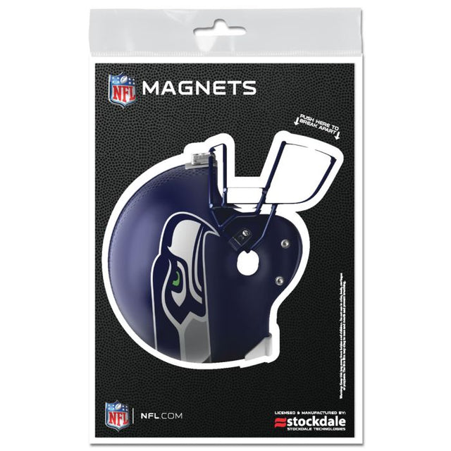 Imanes para exteriores con el logo de los Seattle Seahawks, 3" x 5"