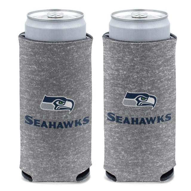 Enfriador de latas delgado de 12 oz de los Seattle Seahawks Heather