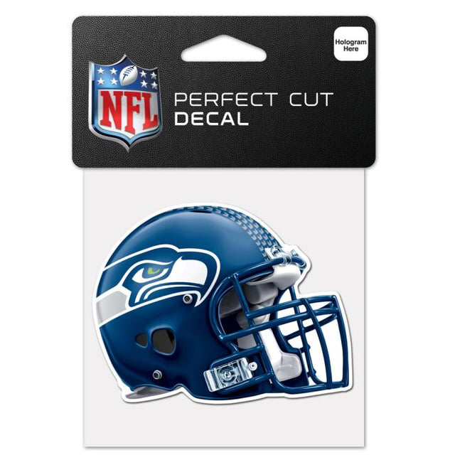 Seattle Seahawks Helmet Perfect Cut Color Decal 4" x 4"