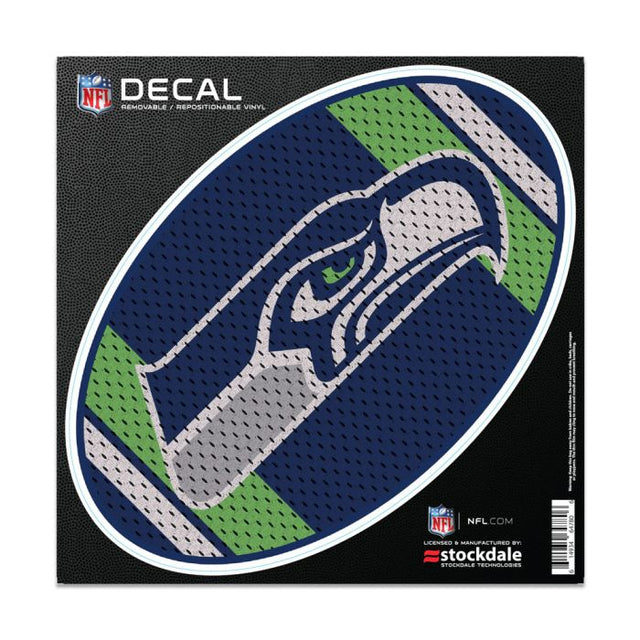 Calcomanía para todas las superficies de la camiseta de los Seattle Seahawks, 6" x 6"