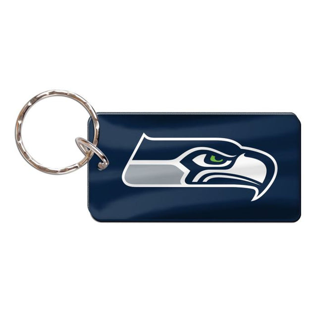 Llavero rectangular de los Seattle Seahawks