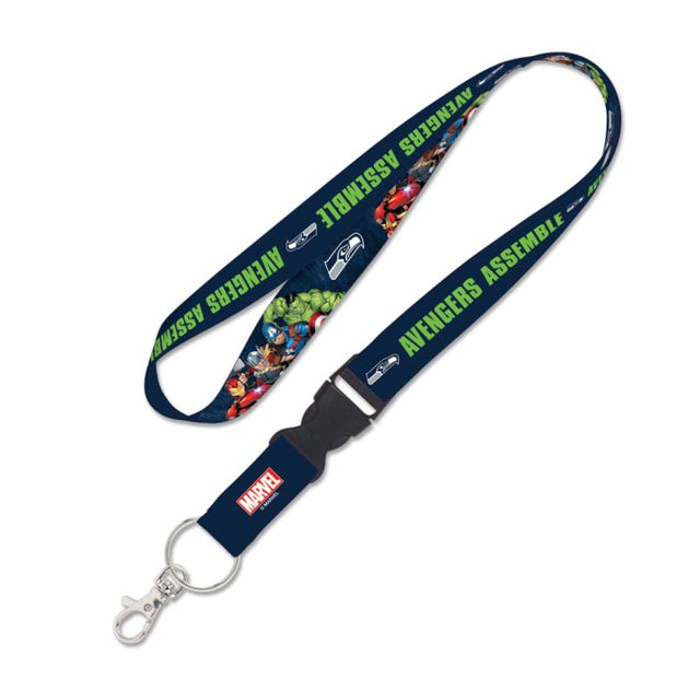 Seattle Seahawks / Marvel (C) 2021 Marvel Lanyard w/detachable buckle 1"