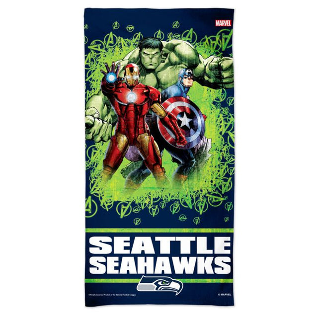 Seattle Seahawks / Marvel (C) 2021 Marvel Spectra Beach Towel 30" x 60"