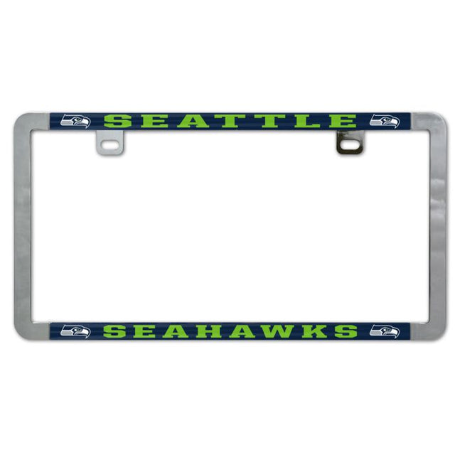 Seattle Seahawks Metal Lic. Plate Frame Slim