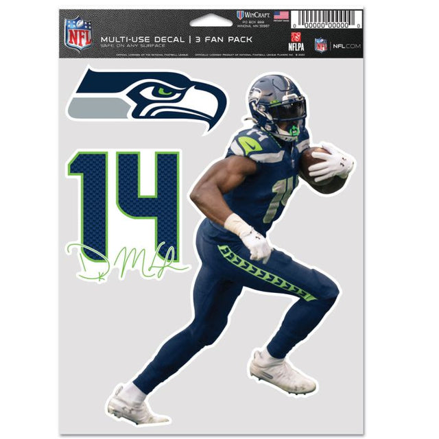 Seattle Seahawks Multi Use 3 Fan Pack DK Metcalf