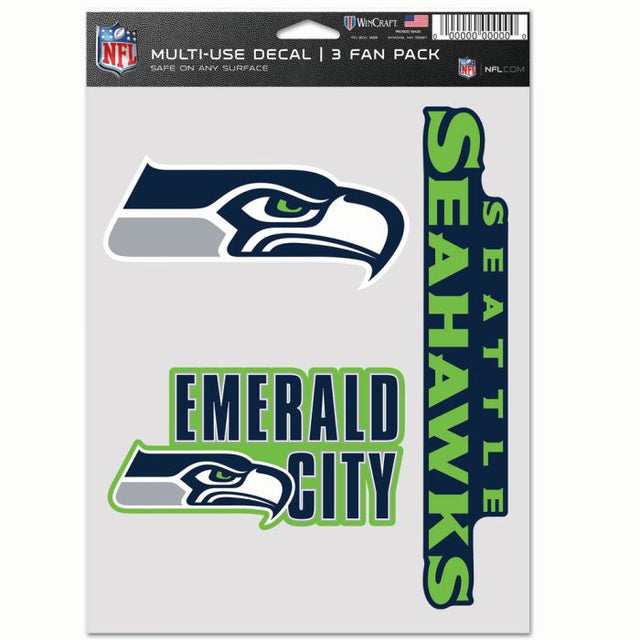 Seattle Seahawks Multi Use 3 Fan Pack