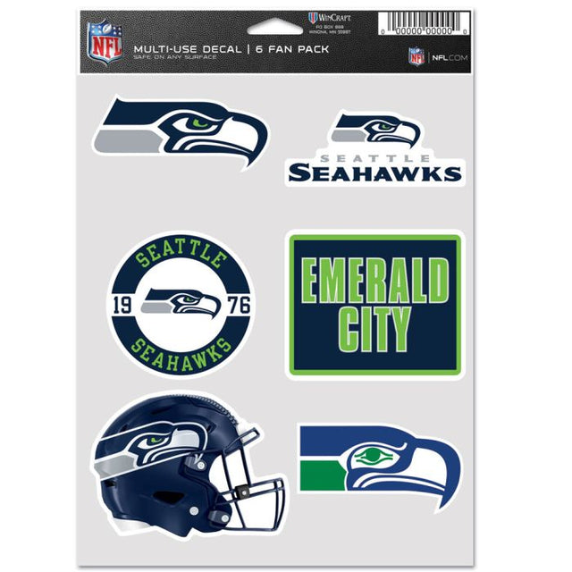 Paquete multiusos para 6 aficionados de los Seattle Seahawks