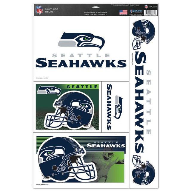 Calcomanía multiusos de los Seattle Seahawks, 11" x 17"