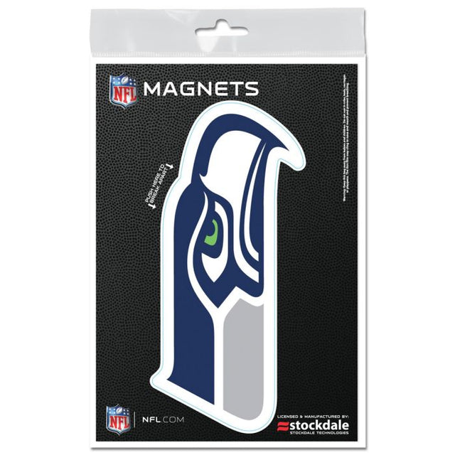 Imanes para exteriores de los Seattle Seahawks de 3" x 5"