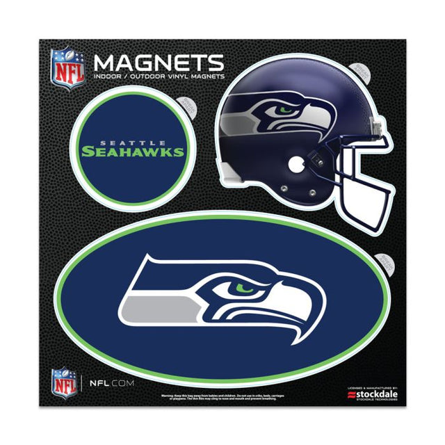 Imanes para exteriores de los Seattle Seahawks, 6" x 6"