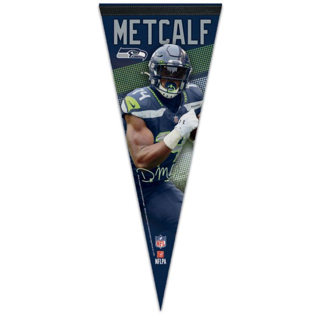 Banderín premium de los Seattle Seahawks de 12" x 30" DK Metcalf