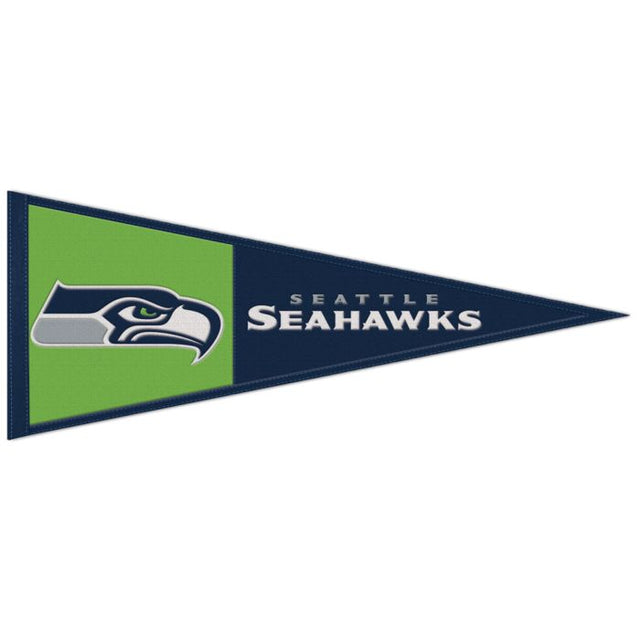 Banderín de lana de los Seattle Seahawks de 13" x 32"