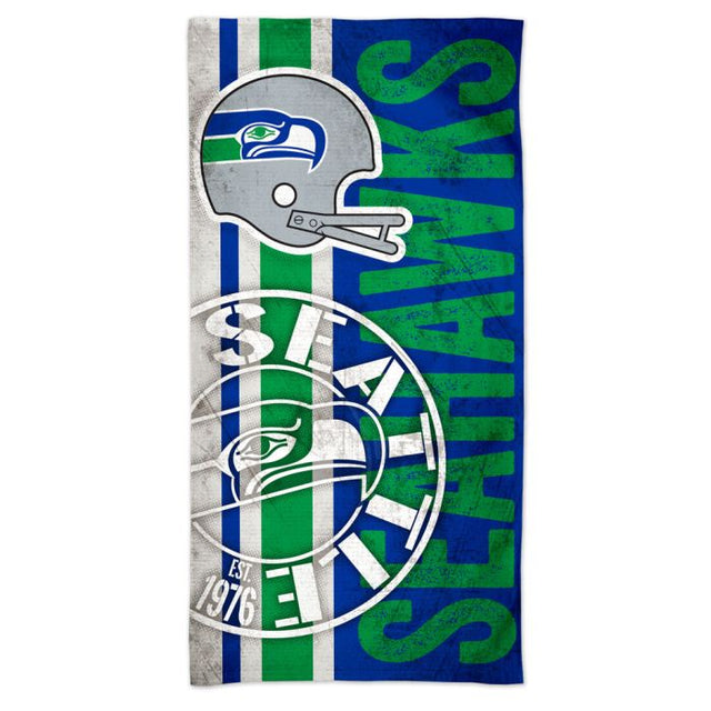 Toalla de playa retro Spectra de los Seattle Seahawks de 30" x 60"