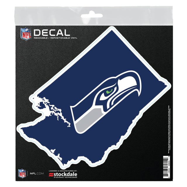 Seattle Seahawks STATE SHAPE All Surface Decal 6" x 6"