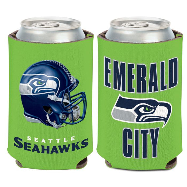 Enfriador de lata con eslogan de los Seattle Seahawks, 12 oz.