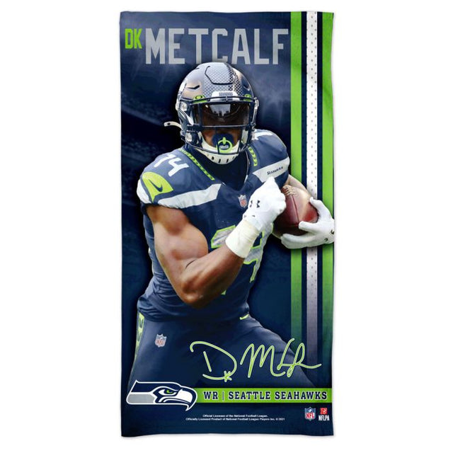 Toalla de playa Spectra de los Seattle Seahawks, 30" x 60", color DK Metcalf