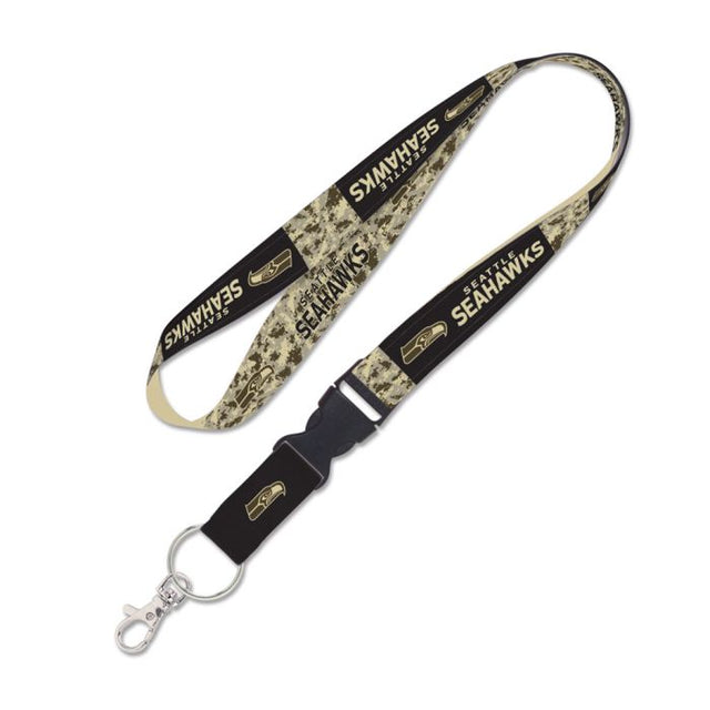 Seattle Seahawks Standard Lanyard w/detachable buckle 1"