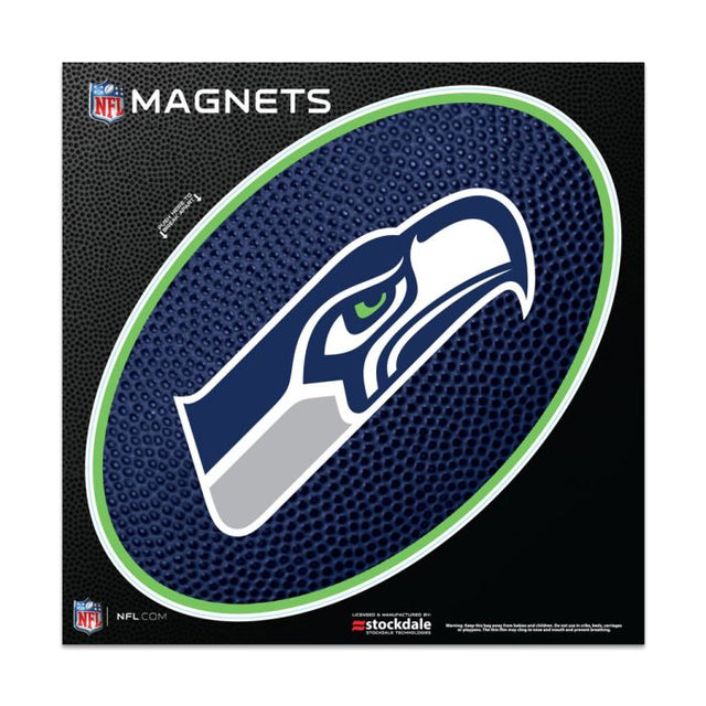 Imanes para exteriores TEAMBALL de los Seattle Seahawks, 6" x 6"